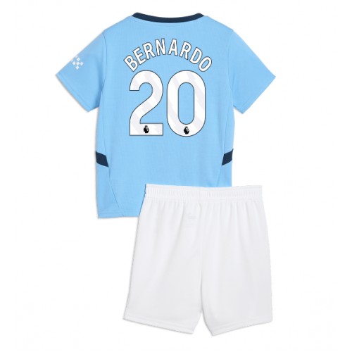 Dětský fotbalový dres Manchester City Bernardo Silva #20 2024-25 Domácí Krátký Rukáv (+ trenýrky)